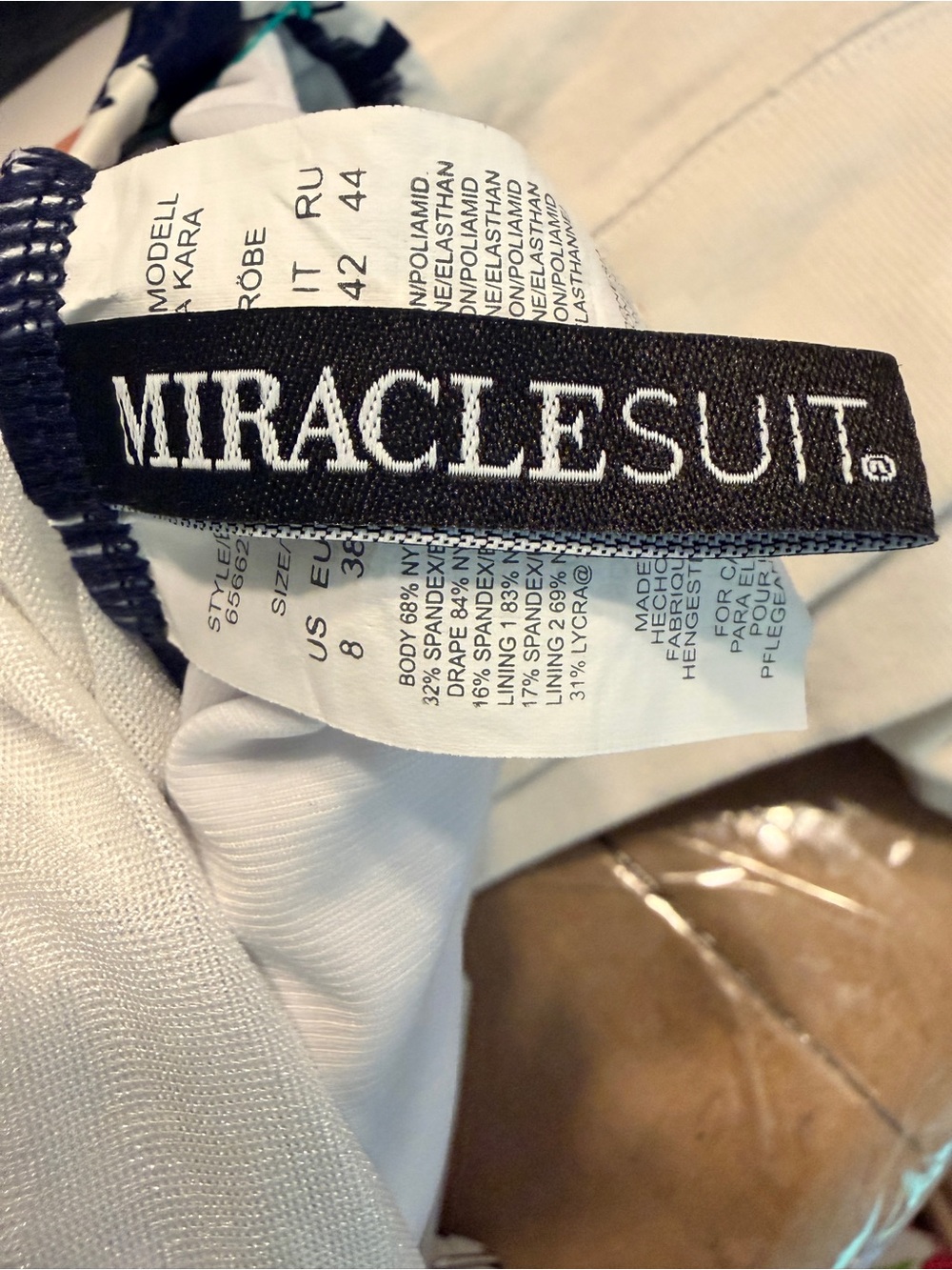 Miraclesuit Talavera Kara Size 8, Indigo and White stunning design - Picture 4 of 4
